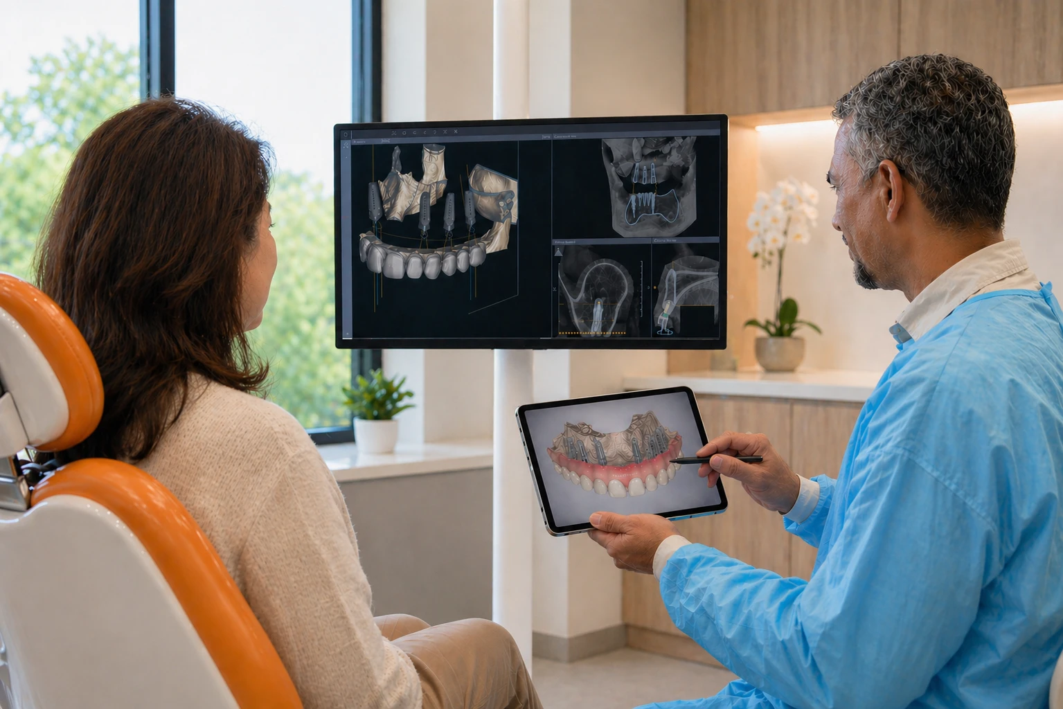 Digital planning for full mouth dental implants