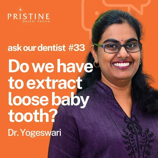 extract baby loose tooth?