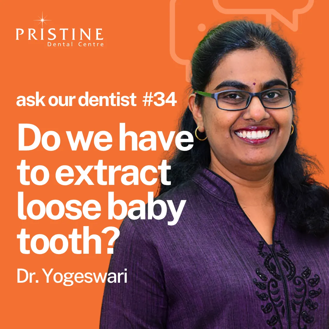 extract baby loose tooth?