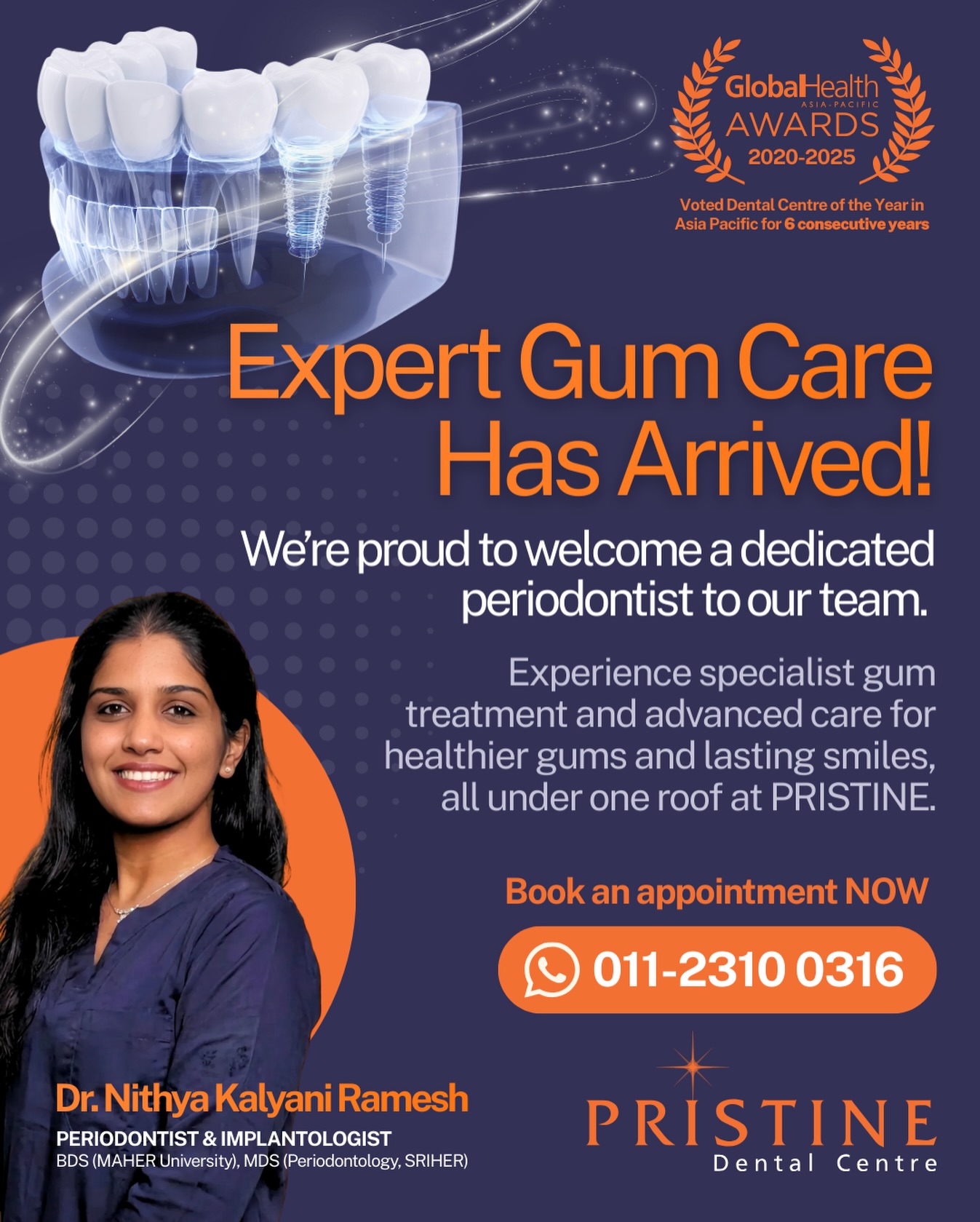 π Our periodontist specialises in gum disease management and advanced treatments to provide expert care. π Our periodontist specialises in gum disease management and advanced treatments to provide expert care.